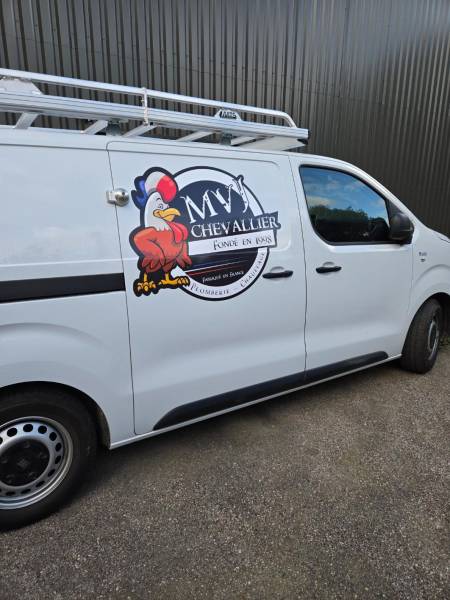 Marquage publicitaire pour la société MVJ Chevallier sur Montivilliers